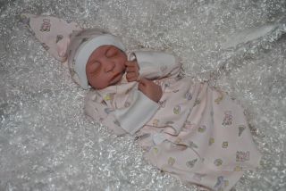 Reborn Baby Girl Preemie Silicone Vinyl Joany Solares Special Needs Baby