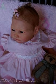Chrysalis Realistic Reborn Big Baby Doll Glass Eyes Beautiful Hair 