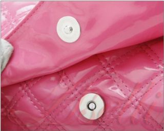Lady Women Girl Hobo Shinny PU Leather Chain Strap Handbag Single Shoulder Bag