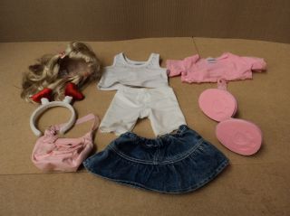 Build A Bear Workshop Dress Up Doll Clothing Multi Color 9 Pieces Cotton Nylon