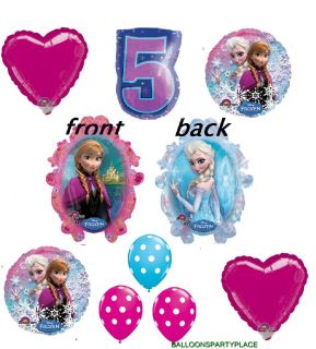 Disney 5th Birthday Frozen Balloons Set Party Supplies Decorations Girl Princess