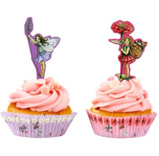 Flower Fairies Birthday Party 40 Cupcake Cake Cases 20 Toppers
