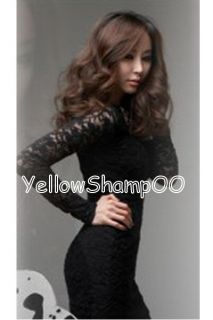 Sexy Lace Sheer Mini Dress Black XS S