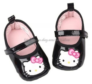 Infant Baby Girls Black Mary Jane Walking Shoes Size 6 9 9 12 Months