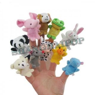 Animal Finger Puppet Children Kids Baby Plush Toy Bear Party Educational Favour