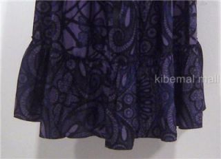 NWT Banana Republic Women's Print Dress Sz 0 6 Sleeveless Watercolor Purple $110