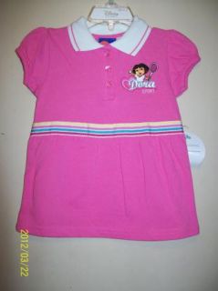 Nick Jr Dora The Explorer Infant Girls Tennis Dress Diaper Cover Pink 18M