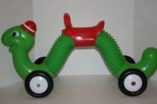 Radio Flyer Inchworm Toy Ride on Toy Green Red