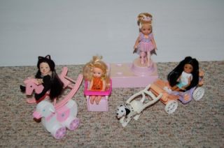 256 Piece Barbie Lot Furniture Accessories Dolls Barbie Kelly Babies More