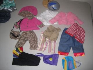 Huge Lot American Girl 18" Our Generation Doll Clothes Dress Mixed Chair Bed