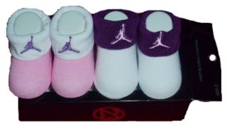 Nike Jordan Baby New Born 2 Pair Booties Set Socks on  Australia