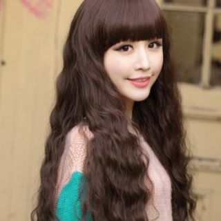 Details about New Sexy Cosplay Lady Girls Fashion Long Hair Wig Wavy
