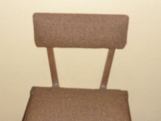 Vtg Vintage Mid Century Wood Sewing Craft Chair with Storage Under Seat