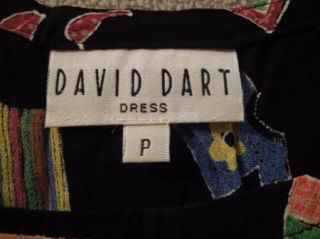 Women's David Dart Black "Summer" Sleeveless Dress Size P