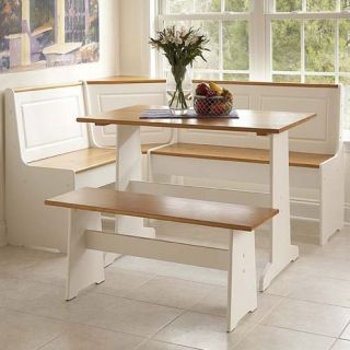 Breakfast Nook Dining Room Table Chair Booth Set Wood Kitchen Corner Bench Seat
