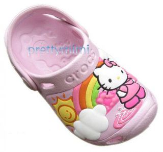 Girls CROCS0 Bubblegum Kitty Sandals US Size 6C7 12C13