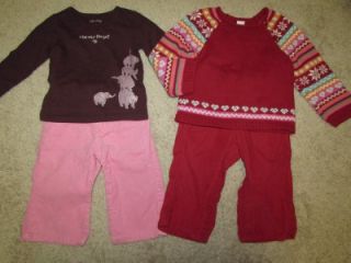 60pc Baby Toddler Girl 12 18 Month Fall Winter Outfit Sleepwear Clothes Lot 907