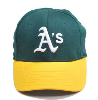 New Era Cap Authentic Hat Infant Size Oakland Athletics Green Yellow White Cap