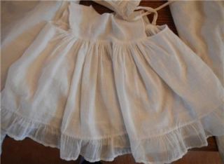 Lot Victorian Antique German French Baby Doll Clothing Inc Christening Gown