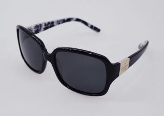 Kate Spade Womens Square Designer Classy Style Sunglasses Black