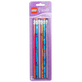 New Lego Friends Pencils 6 PK Wooden NO2 Party Favors Supplies School SEALED NIP