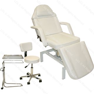 Tattoo Wht Hydraulic Massage Table Bed Chair Stool Tray