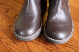 Gap Kids Size 13 Girls Brown Leather Tall Riding Boots 2012