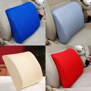 Home Office Car Seat Chair Memory Foam Lumbar Back Support Relief Cushion Pillow