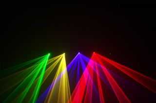 480mW Red Green Yellow Purple Rgpy 4 Lens DJ Laser Light Party Stage Disco DMX