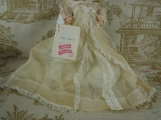 Madame Alexander Sweet Tears Christening Baby Doll 3625 w Box c1960's 13" Tall