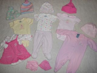 Baby Girls Infant Preemie Clothing Accessories Lot Hats Mittens Outfits More