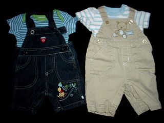 Baby Boy Newborn 0 3 Months Spring Summer Overall Jumper Denim Clothes Lot