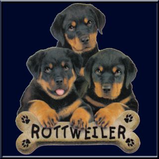 Rottweiler Puppies Dog Breed Bone Sweatshirt s 2X 3X 4X
