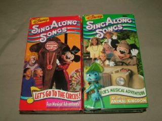 10 Kids Childrens Disney Sing Along Kidsongs VHS Movies Lot Small World Heigh HO