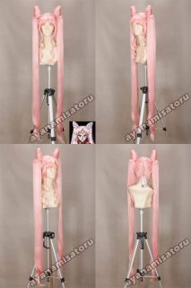 New Sailor Moon Black Lady Cosplay Wig Long Tail Pink Costume Anime Party Hair