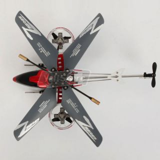 Z008 4CH Mini Metal RC Helicopter with Gyro Red 4 Channel Radio Control Heli Toy
