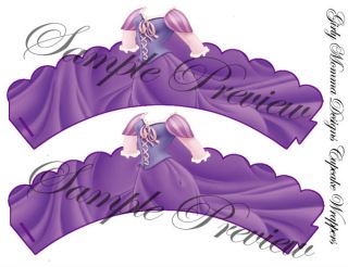 Tangled Rapunzel Princess Cupcake Wrappers for Birthday Party Printable