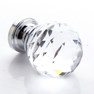 New Handle Clear Crystal Glass Drawer Cabinet Knob