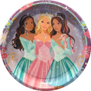 Barbie Ballerina Birthday Party Supplies 8 Large Dinner Lunch Paper Plates