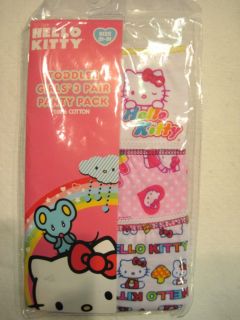 Minnie or Hello Kitty 3 Pack Briefs Underwear New