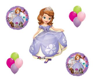 Sofia The First Disney Princess Mylar Latex Balloon Set Birthday Party Bouquet