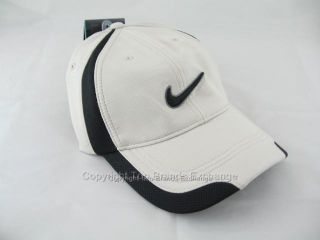 Nike Dri Fit Brown Black White Hat Cap Golf Run Tennis