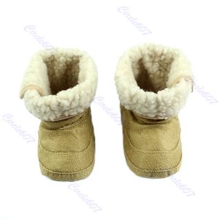 New Cute Infant Baby Winter Boots Boy Girls Toddler Fur Cotton Snow Shoes