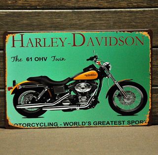 Harley Davidson Series Tin Metal Sign Poster Wall Decor for Bar Club Shop Home