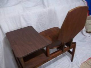 Mid Century Modern Bentwood Telephone Chair Gossip Bench Great Condition