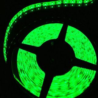 Waterproof Green LED Strip 3528 SMD 300LED 5M Flexible Lamp Light 12V 60LED M