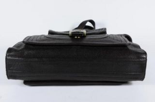 Michael Kors Brown Leather Attache Brief Case Bag Heavy Khaki Canvas Lining