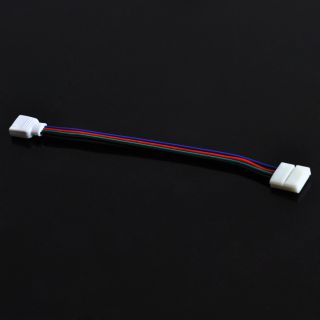 10pcs Line Connector for 3528 5050 RGB LED Strip Light 10mm Width PCB 4 Pin