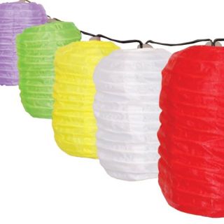 New 10pc Piece Garden Bright LED Solar Power Hanging Chinese Party Light Lantern