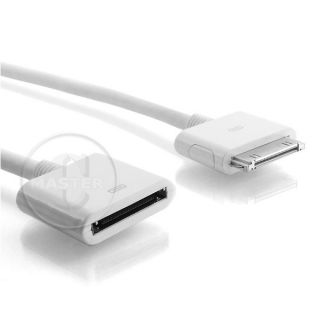 White Sync Charge Dock Extension Cable Cord Extender for Apple iPod iPhone iPad